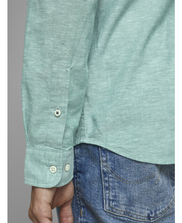 Slim Fit Band Collar Long Sleeves (L/S)