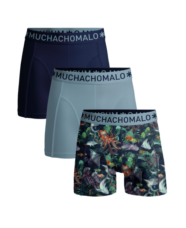 Men 3-Pack Boxer Shorts Print/Solid