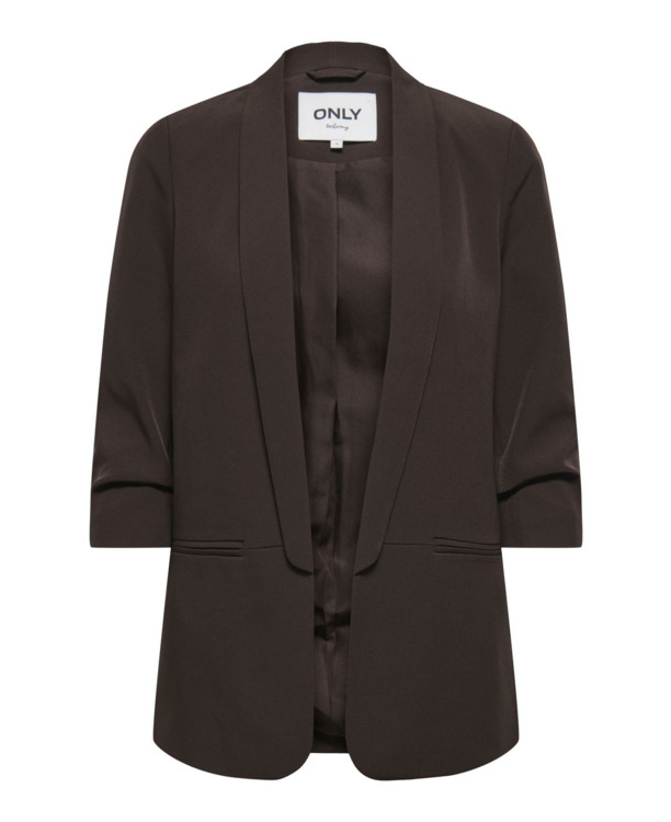 Regular Fit Reverse Blazer met gerimpelde mouwen