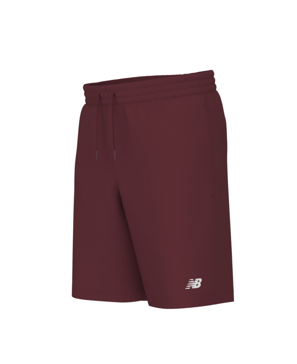 New Balance Heren Sport Korte Broek Rood French Terry