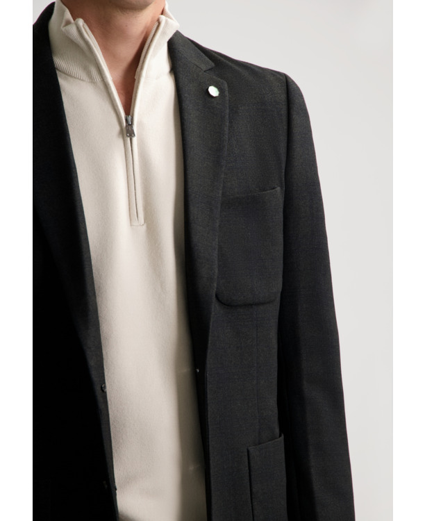 Dstrezzed Heren Travel Check Blazer Donkerblauw