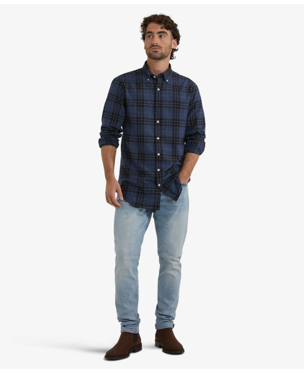 Flannel Check Shirt 100% Cotton Heren