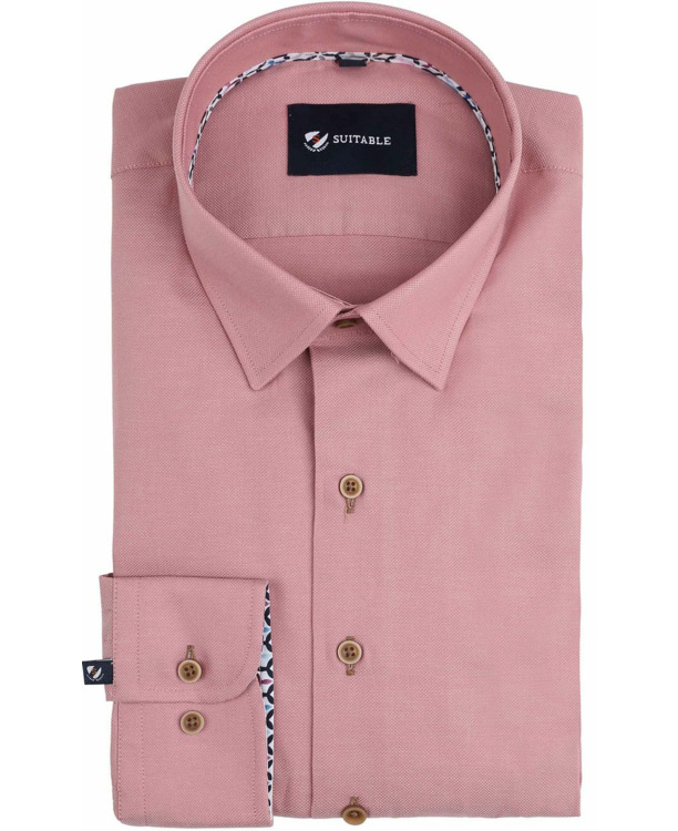 Suitable Overhemd Oud Roze