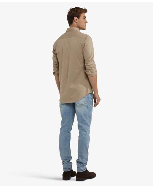 Stretch Pique Shirt Heren