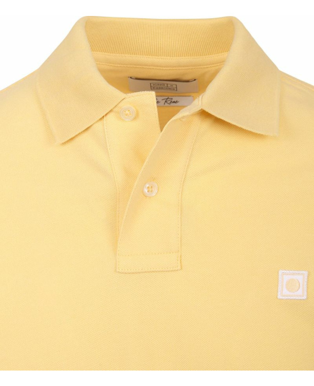 King Essentials The Rene Poloshirt Geel