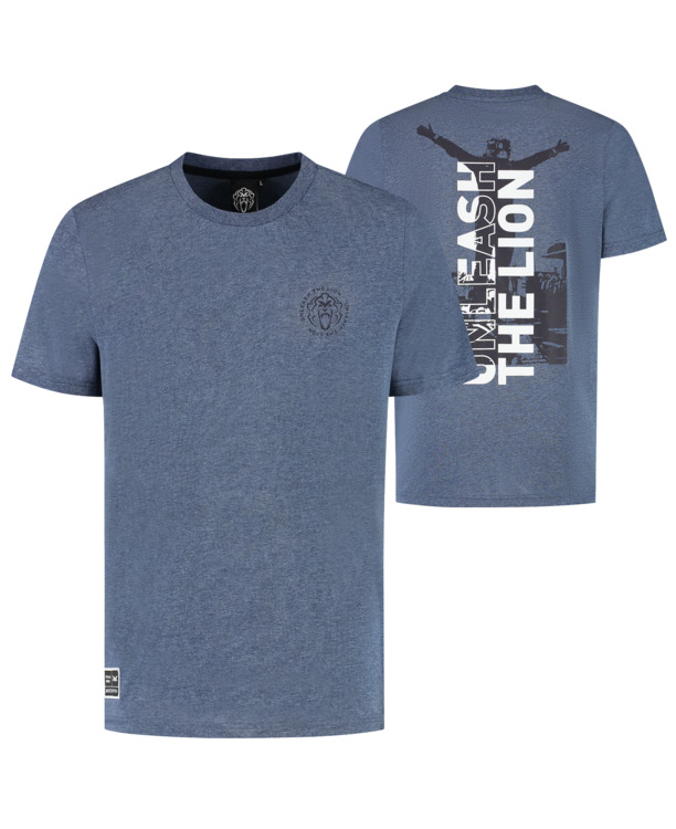 T-Shirt - Heather Blue - Unleash The Lion