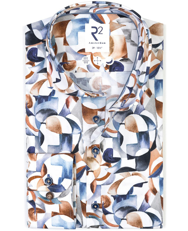 R2 Overhemd Print Multicolor