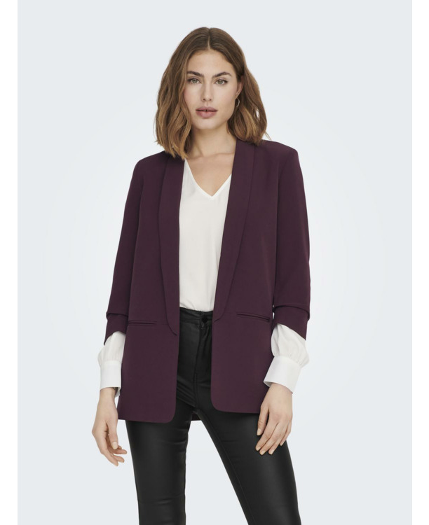 Regular Fit Reverse Blazer met gerimpelde mouwen