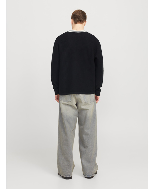 JCOREFLEX KNIT V-NECK STYD AW24