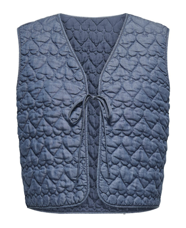 O-Neck Sleeveless (S/L) Lente/zomer gewatteerde bodywarmer met strikdetail