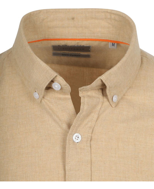 Suitable Overhemd Flanel Beige