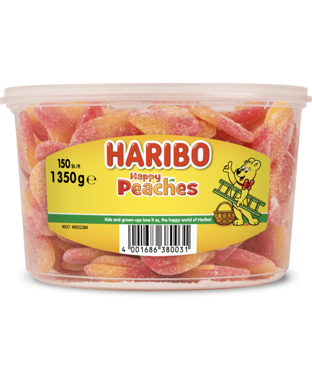 Haribo Happy Peaches 150 stuks