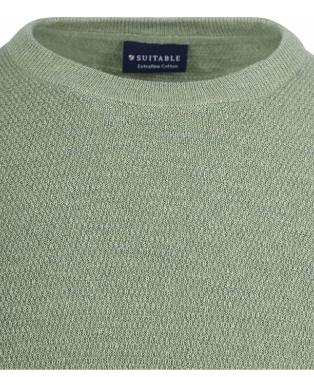 Suitable Trui Structuur Groen