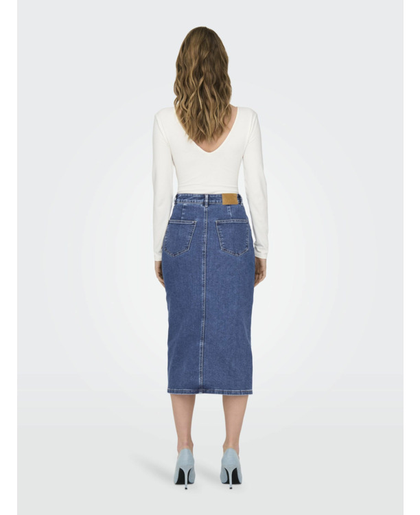 ONLSIRI FRONT SLIT SKIRT DNM GUA NO