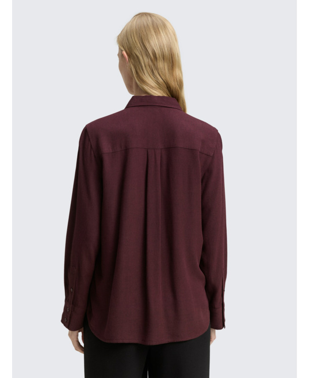 Twill blouse in normale pasvorm