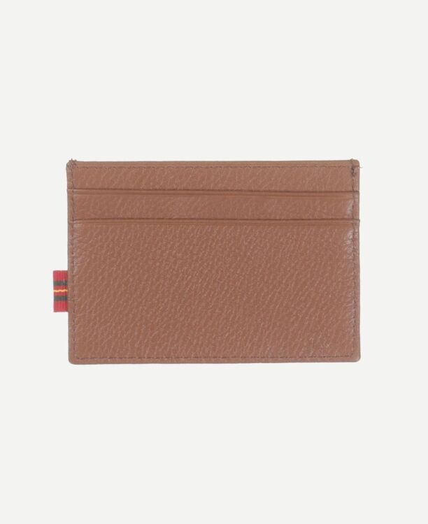 Monogrammed leather credit card holder