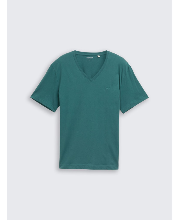 Eenvoudig T-shirt met V-hals.