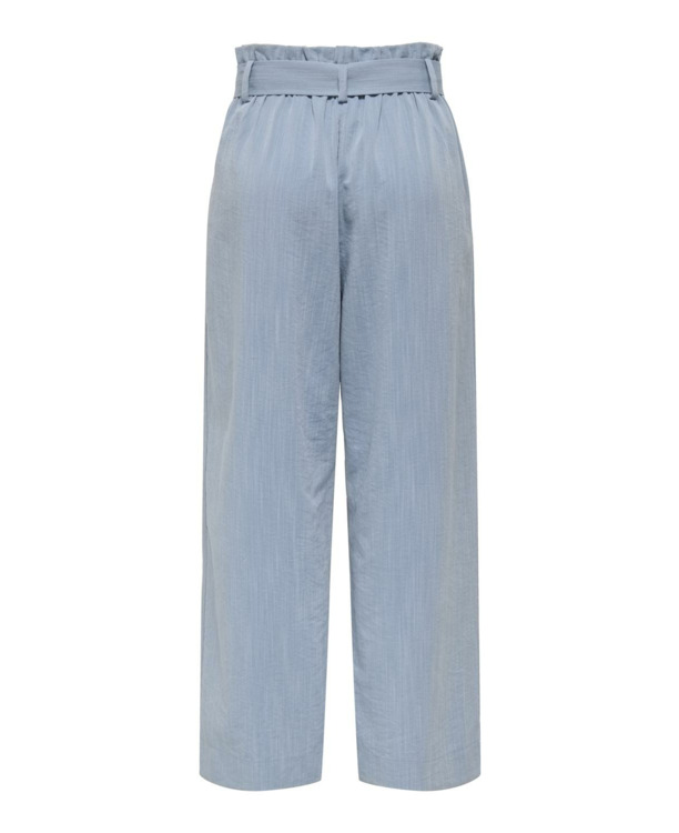 Flared Fit Paperbag broek met riem