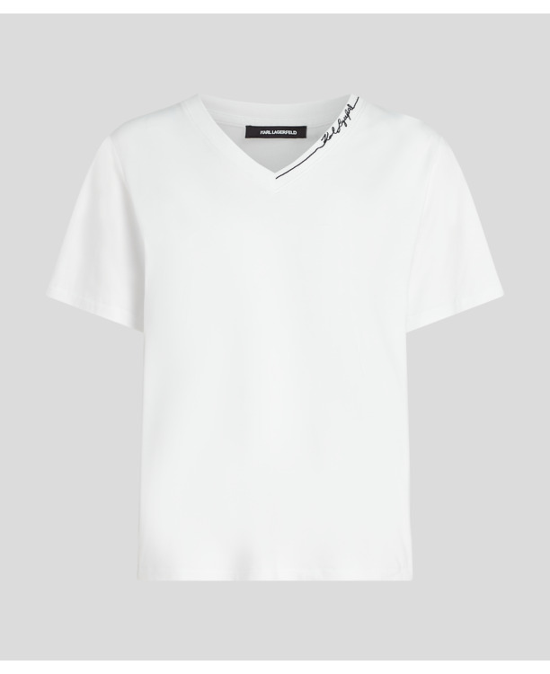 LINE SIGNATURE V-NECK T-SHIRT