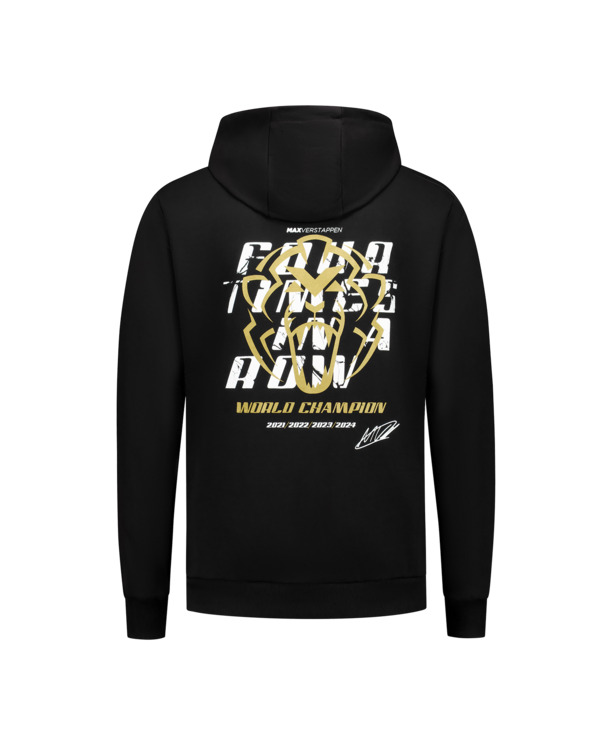 Four Times In A Row - Hoodie - Zwart