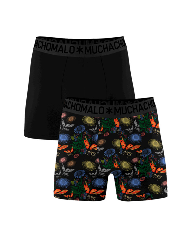 Heren 2-pack Boxershorts Lieveheersbeestje Print/Black