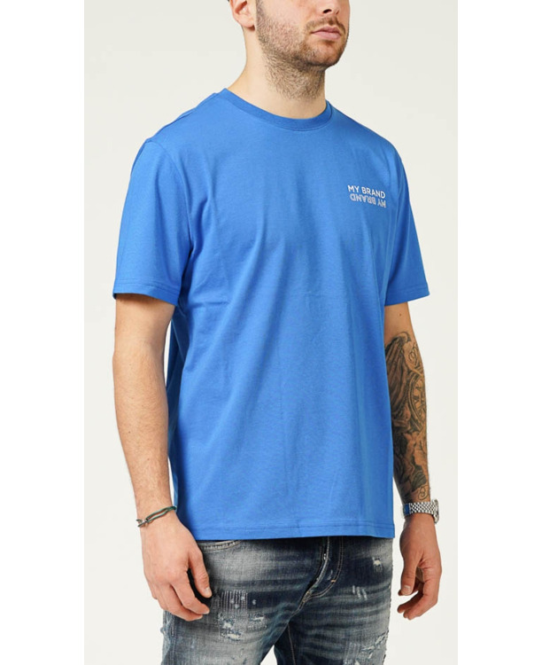 MY BRAND UPSIDE DOWN CHEST KOBALT T-SHIRT