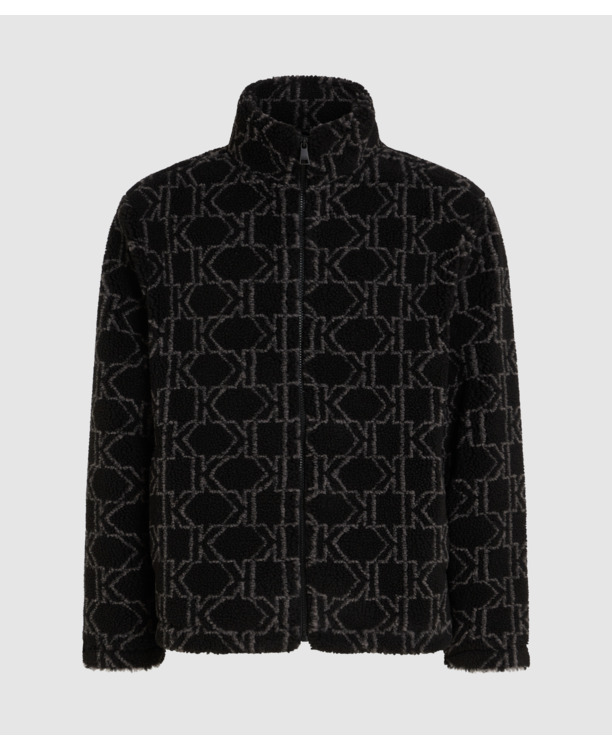 MONO JACQUARD FLEECE JACKET