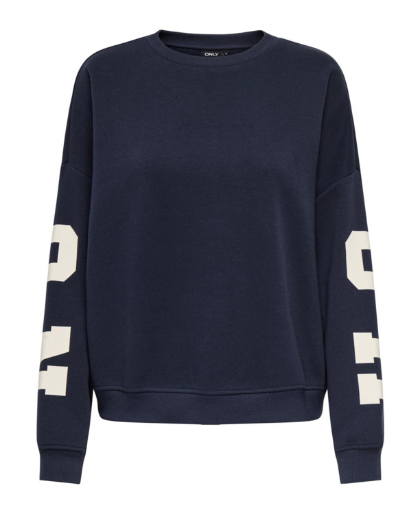 Loose Fit O-Neck Long Sleeves (L/S) Loose fit sweatshirt met O-hals voor vrijetijdsgebruik