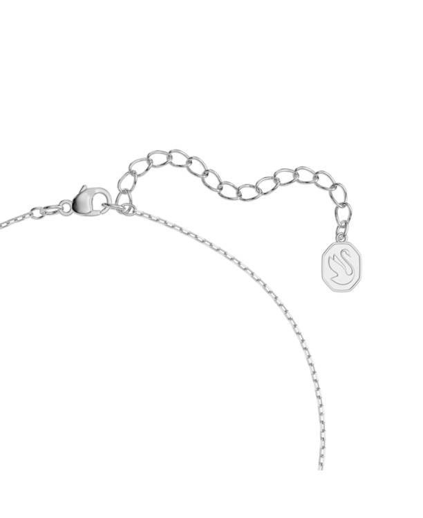 Una Millenia Dc Set tri Rhodium shiny Fancy Pink Crystal