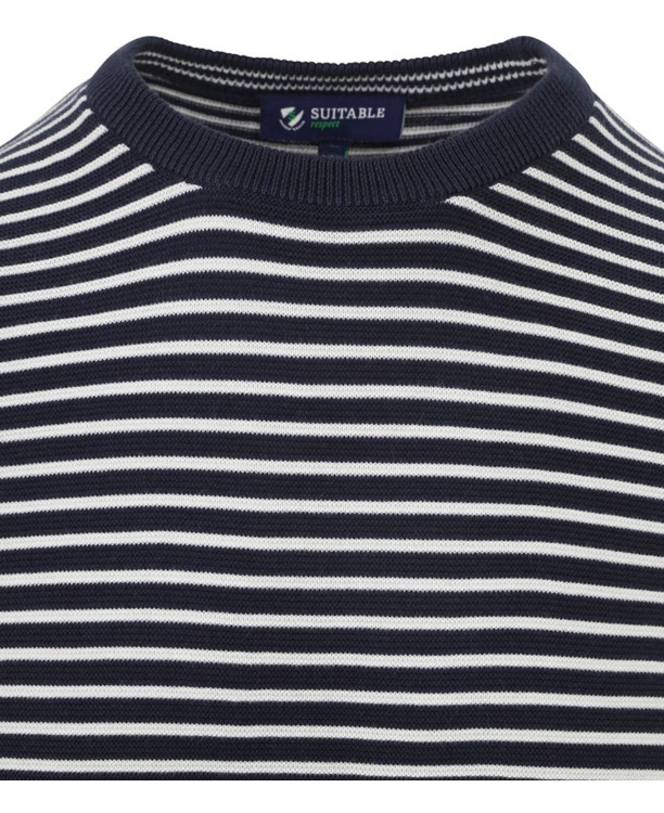 Suitable Respect Trui Otto Blauw Streep