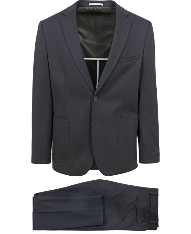 Suitable Jersey Suit Navy