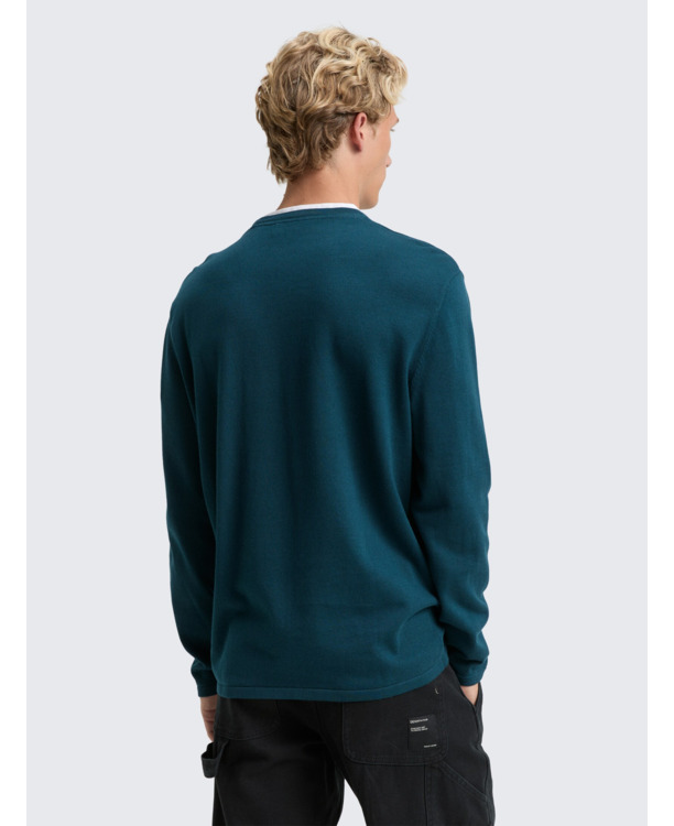 Gebreite trui met kraagdetail