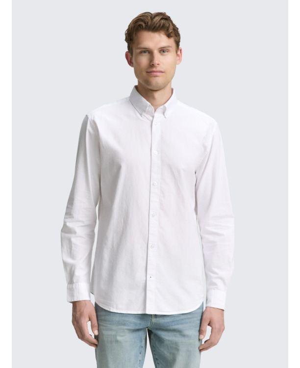 Regular fit katoenen Oxford overshirt