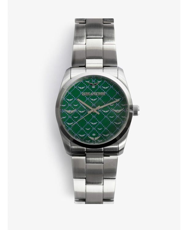 ZADIG MONOGRAM WATCH 36 GREEN
