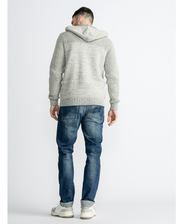 Men Knitwear Hooded Cardigan
