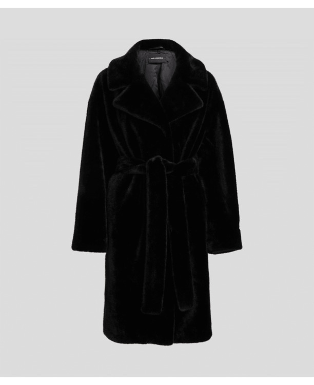 FAUX MINK LONG COAT