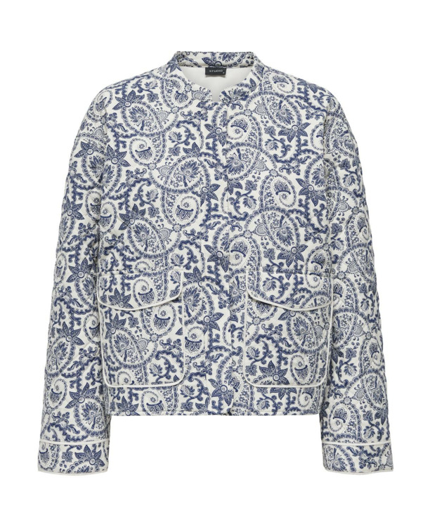 O-Neck Long Sleeves (L/S) Gewatteerd kort jasje