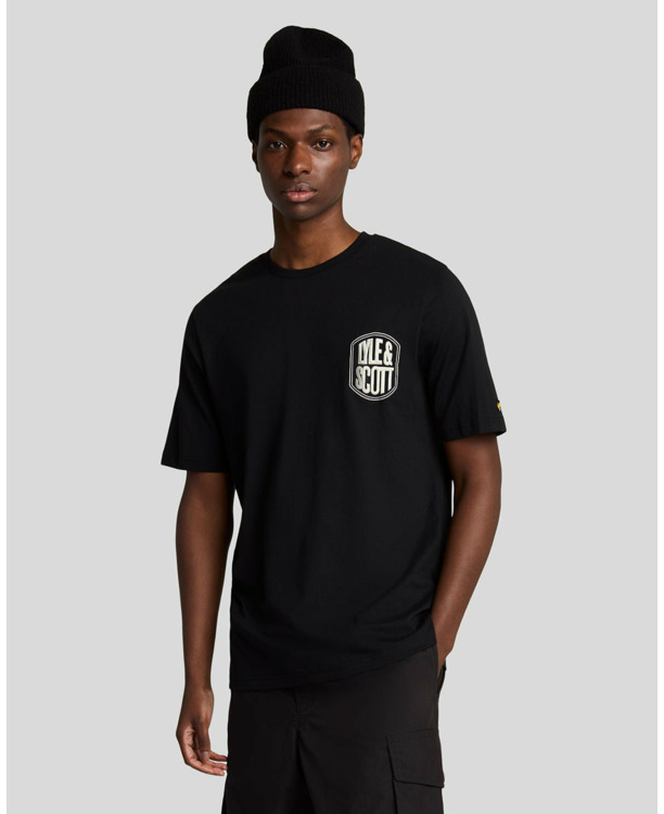 Embroidered Badge Graphic T-shirt
