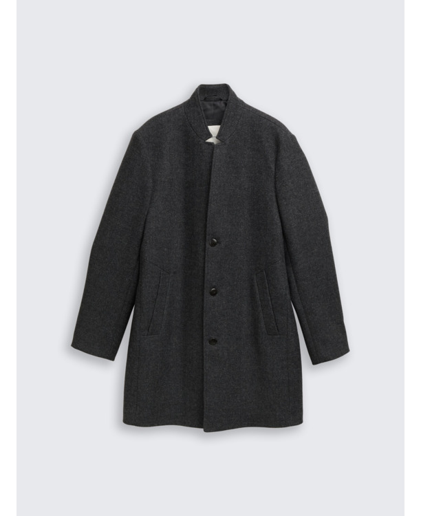 Wollen jas met reverskraag