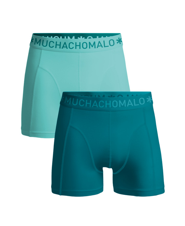 Heren 2-Pack Boxershorts Effen Blue/Blue