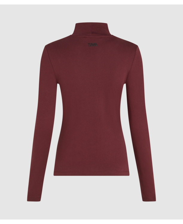 IKON GLITTER MOCK NECK LS TOP