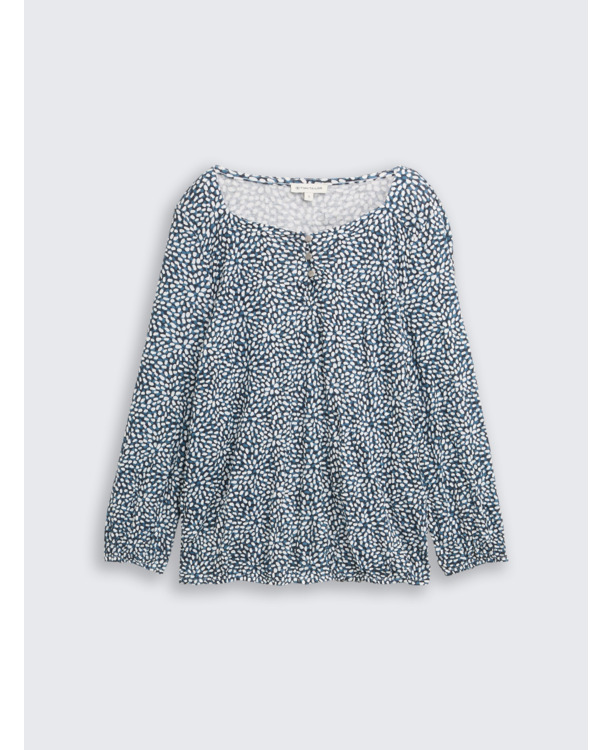 Gekruist blouse-overhemd met patroon