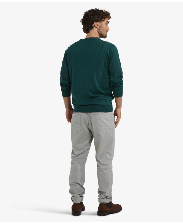 Fine Merino C-Neck Sweater 100% Extra Fine Merinowol Heren