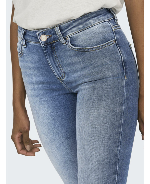 Flared Fit Jeans met uitlopende taille en riemlussen