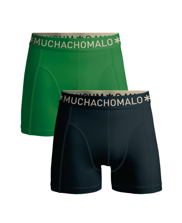 Jongens 2-Pack Boxershorts Effen Blue/Green