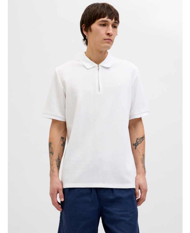 JJEAUSTIN ZIP POLO SS NOOS