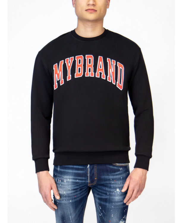 MIJN MERK VARSITY ROOD COLLEGE TRUI MANNEN