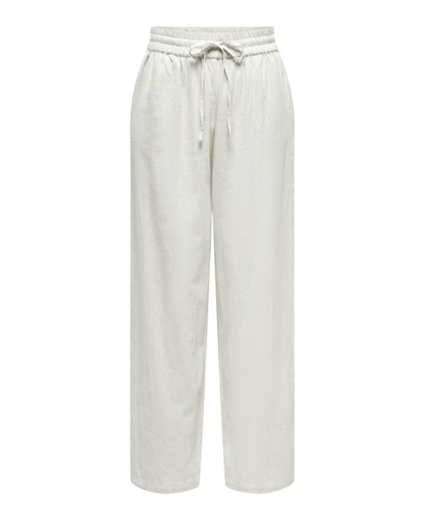 Regular Fit Basic elastische taillebroek met zijzakken