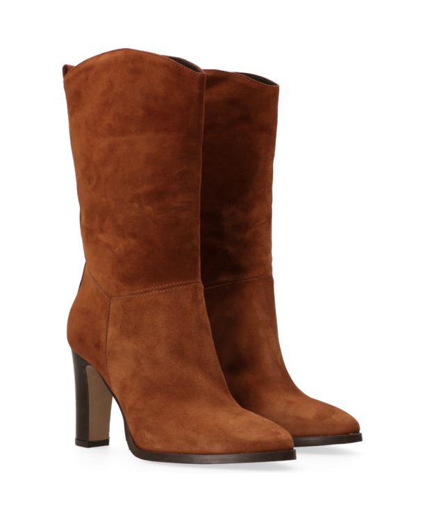 CHIARA 3/4 LAARS COGNAC SUEDE