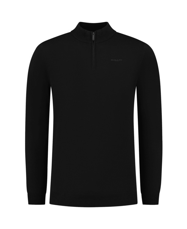 Originele Half Zip Gebreid 100% Katoen Mannen